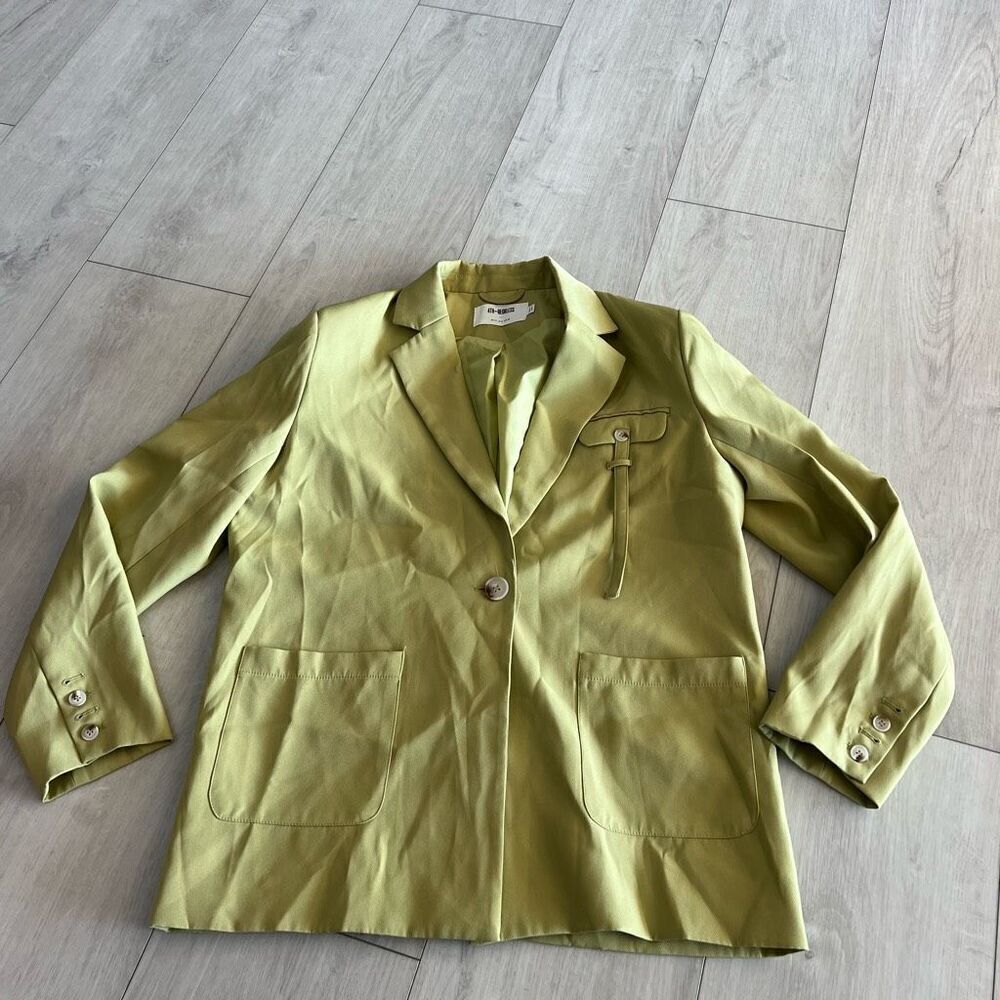 4th & Reckless pocket detail blazer in green size m